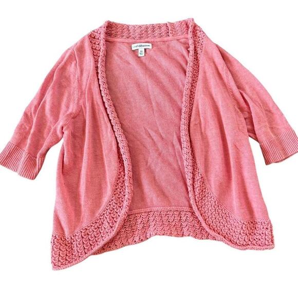 Croft & Barrow Pink Knit Cardigan XS - Picture 1 of 5